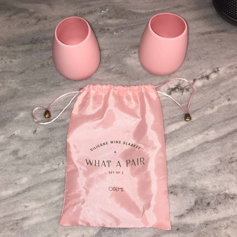 Odeme Pair of Silicone Wine Glasses